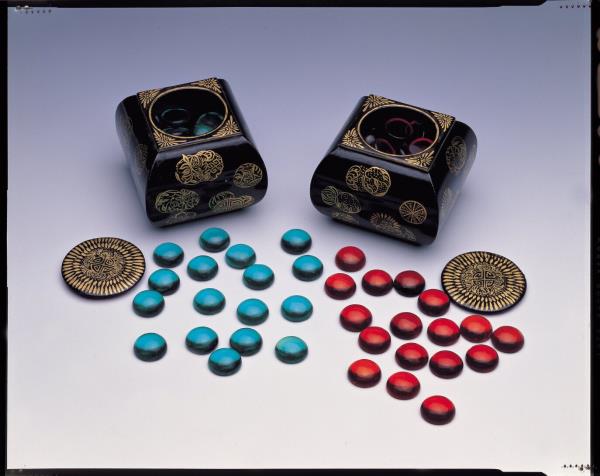 紅色玻璃圍棋子