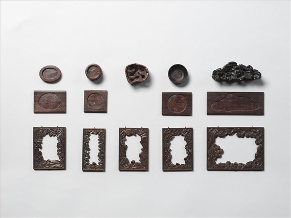 木雕描金鏤空雙層屜(下層)