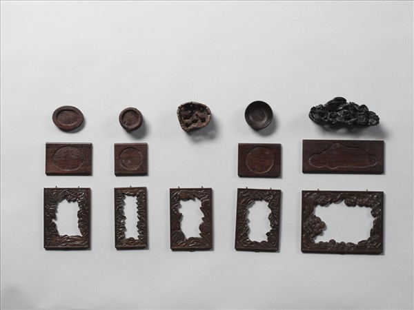 木雕描金鏤空雙層屜(下層)