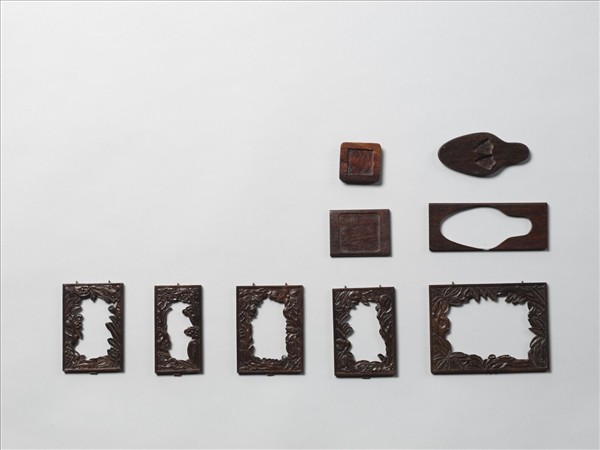 木雕描金鏤空雙層屜(下層)