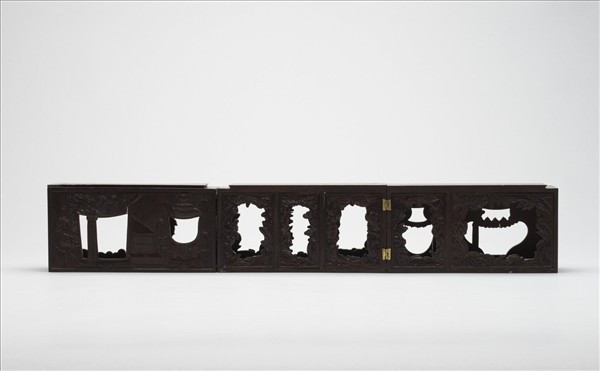 木雕描金鏤空雙層屜(下層)