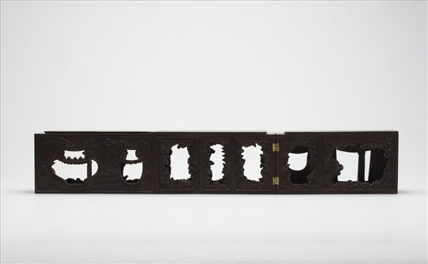 木雕描金鏤空雙層屜(下層)