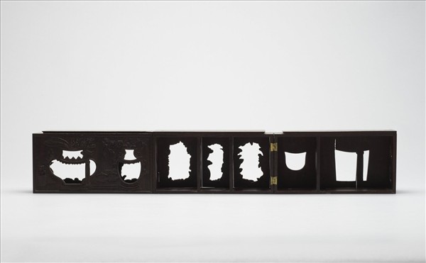 木雕描金鏤空雙層屜(下層)