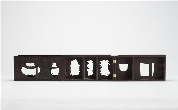 木雕描金鏤空雙層屜(下層)