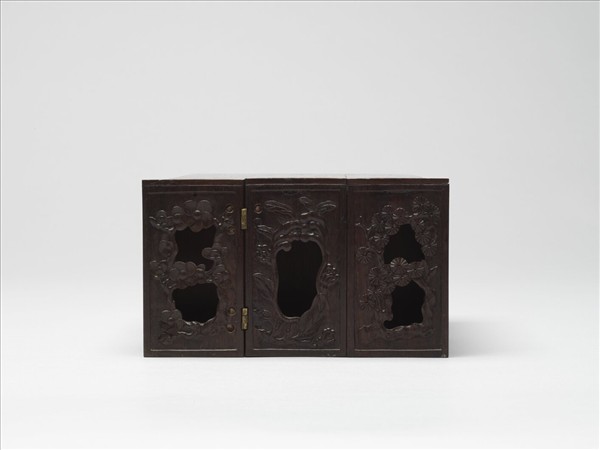 木雕描金鏤空雙層屜(下層)