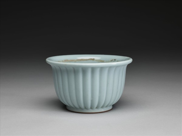 天青釉花盆