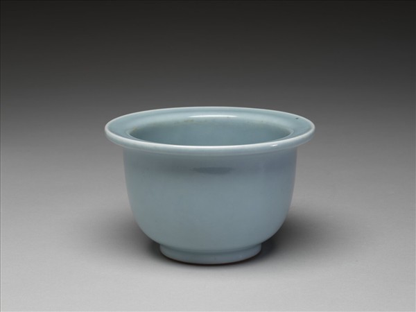 天青釉花盆
