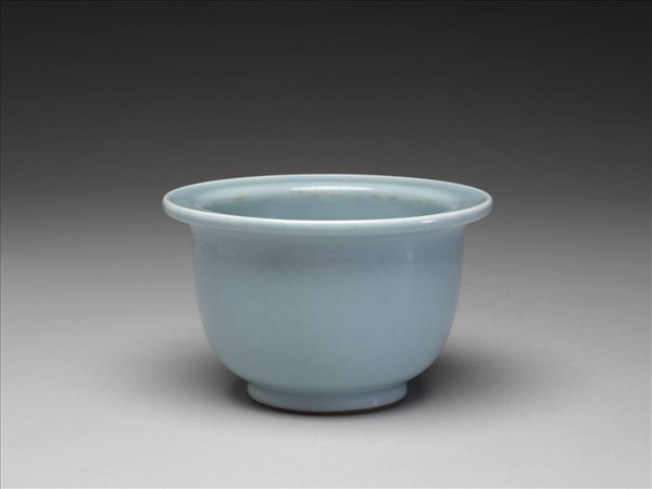 天青釉花盆