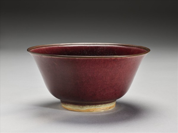 霽紅釉碗
