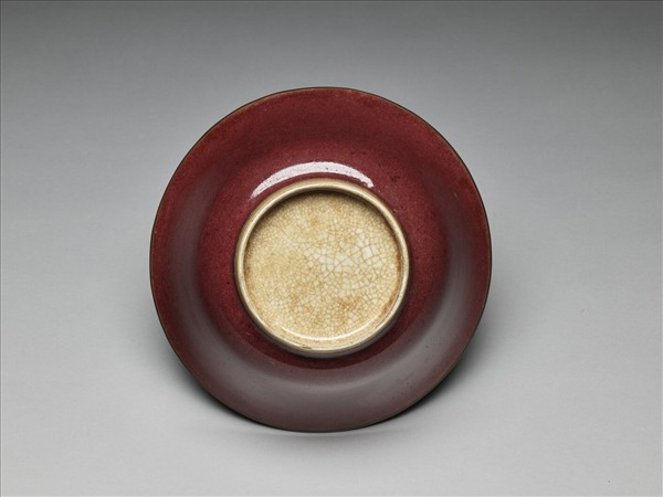 霽紅釉碗
