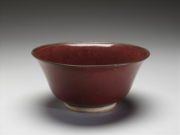霽紅釉碗