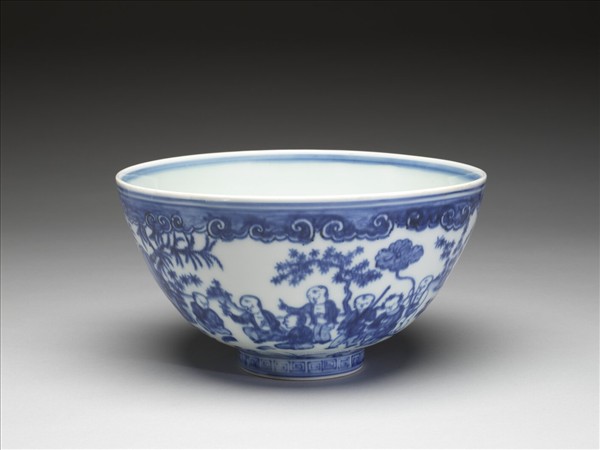 青花嬰戲圖碗