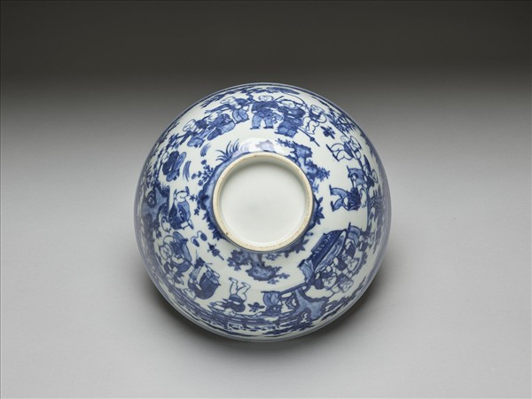青花嬰戲圖碗