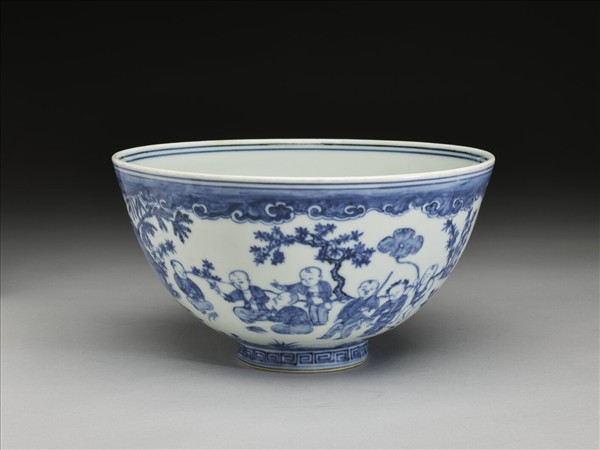 青花嬰戲圖碗