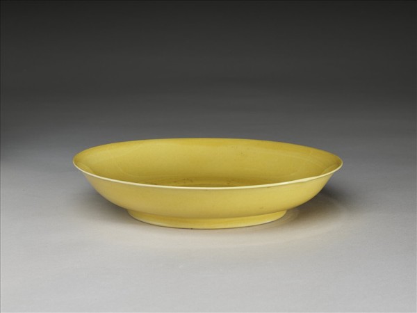 黃釉碟