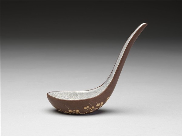 紫砂泥繪梅花紋匙