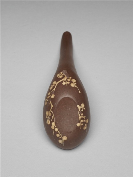 紫砂泥繪梅花紋匙