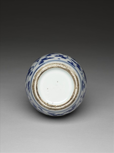 青花番蓮紋葫蘆瓶