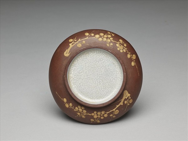 紫砂泥繪梅花紋攢盤