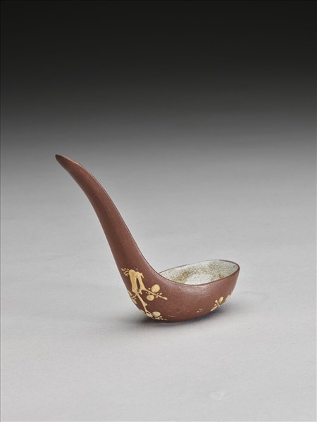 紫砂泥繪梅花紋匙