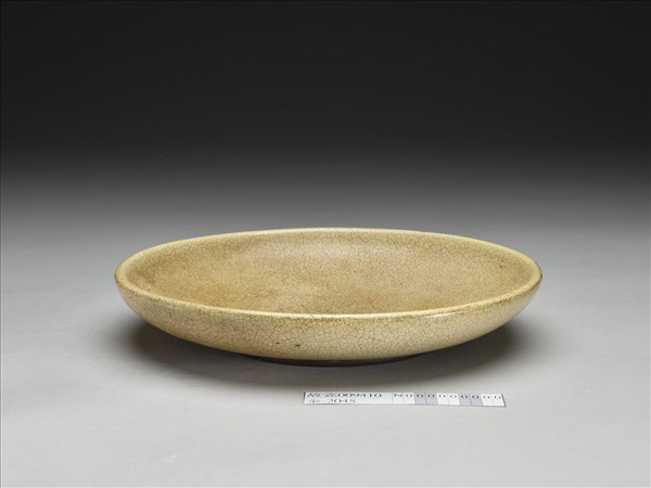 石灣窯 米黃釉盤