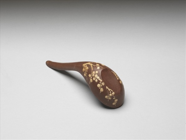 紫砂泥繪梅花紋匙