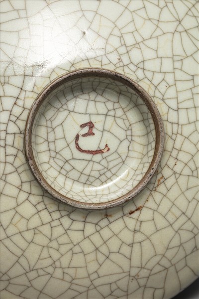 哥窯 青瓷葵口碟