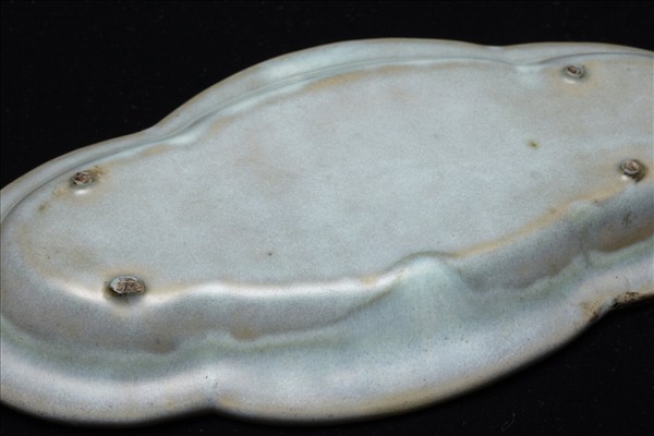 鈞窯 天青釉海棠式碟