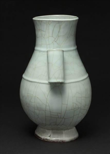 官窯 青瓷貫耳壺