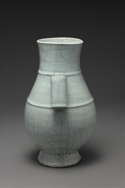 官窯 青瓷貫耳壺