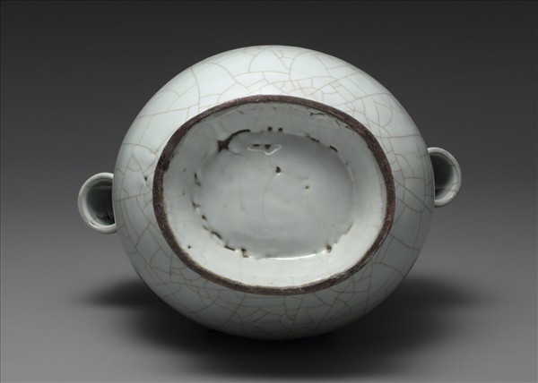 官窯 青瓷貫耳壺