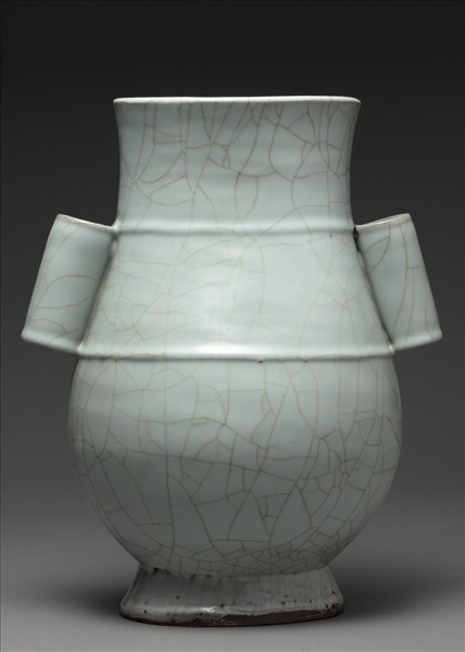 官窯 青瓷貫耳壺