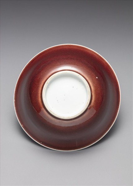 寶石紅釉碗