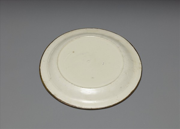 定窯 白瓷印花鴛鴦紋盤