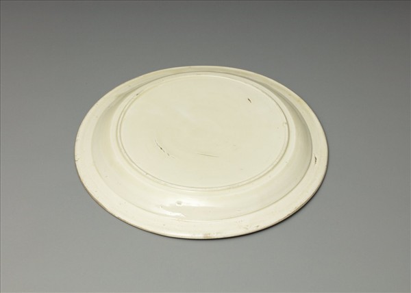定窯 白瓷印花舞鳳紋盤