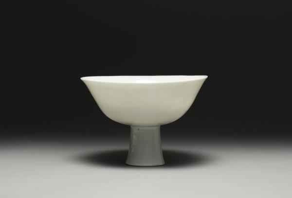 甜白雲龍高足碗