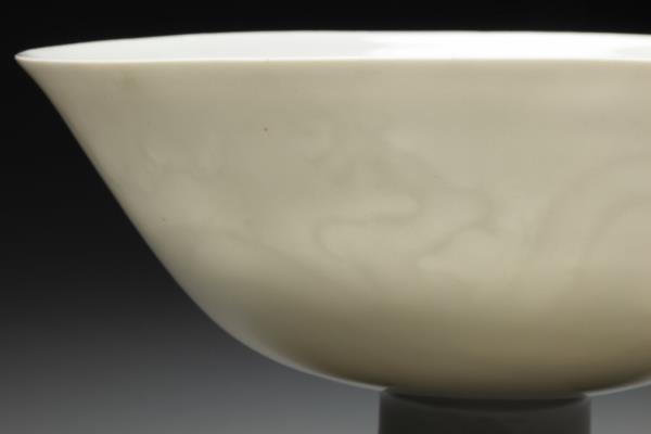 甜白雲龍高足碗