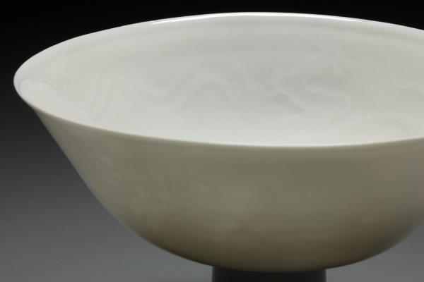 甜白雲龍高足碗