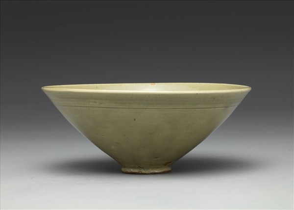 耀州窯 青瓷劃花牡丹紋碗