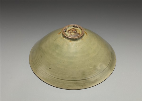 耀州窯 青瓷劃花牡丹紋碗