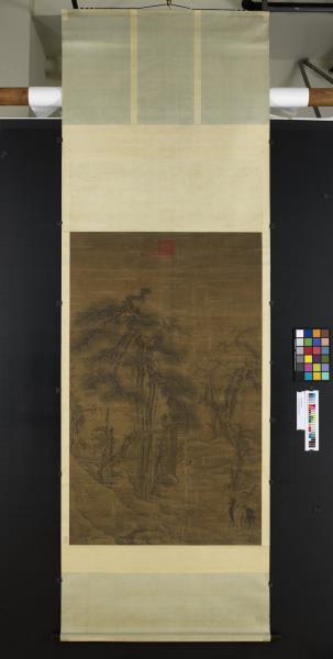 宋郭熙觀碑圖　軸