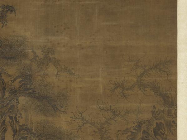 宋郭熙觀碑圖　軸