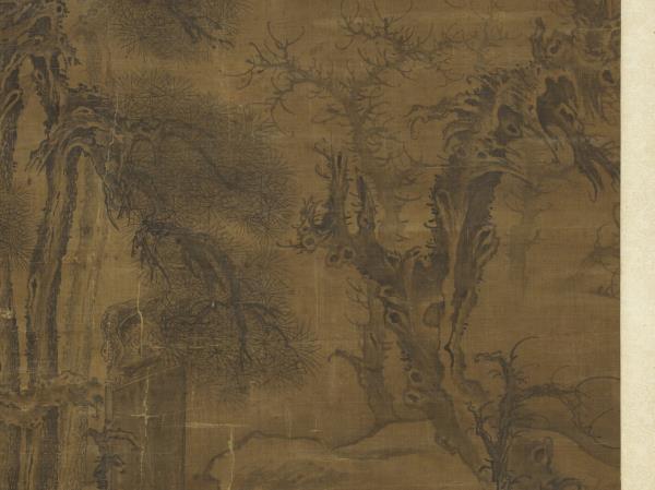 宋郭熙觀碑圖　軸