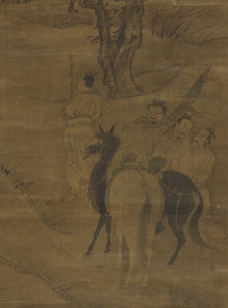 宋郭熙觀碑圖　軸