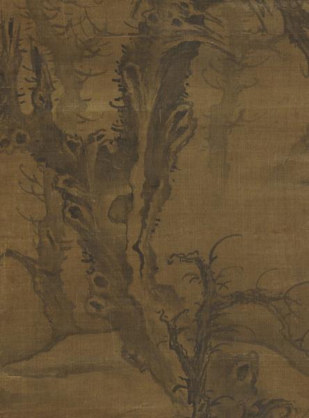 宋郭熙觀碑圖　軸