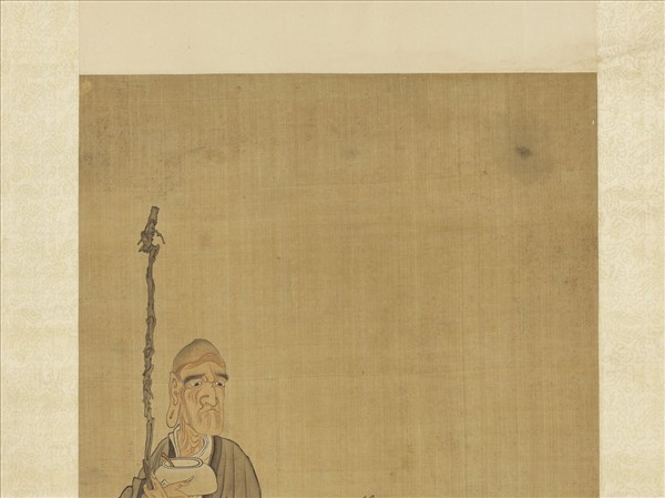 明陳洪綬壽星觀音圖　軸