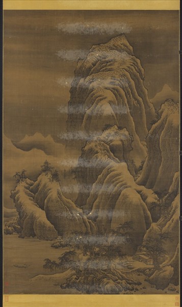 明人雪峰圖　軸