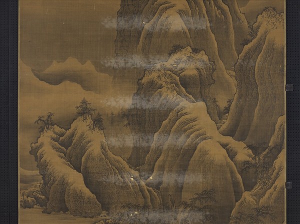 明人雪峰圖　軸