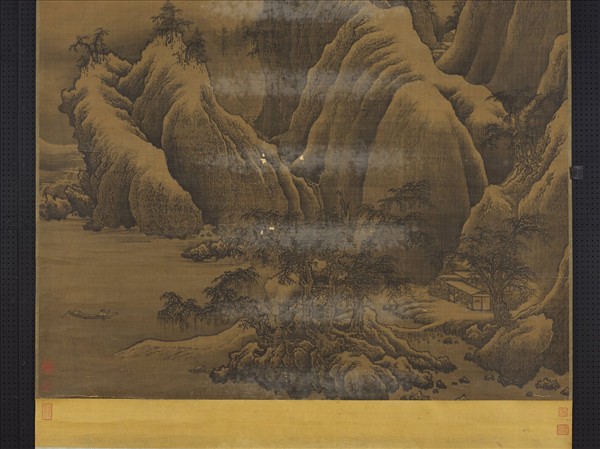 明人雪峰圖　軸