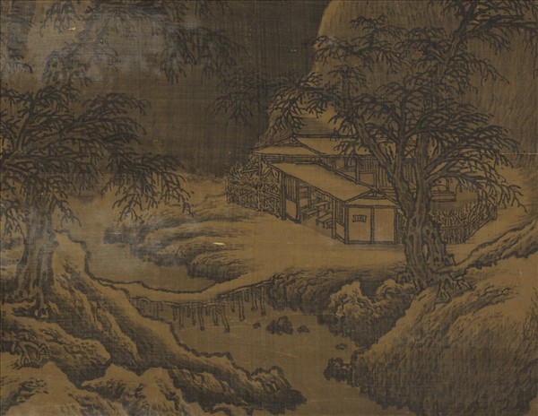 明人雪峰圖　軸